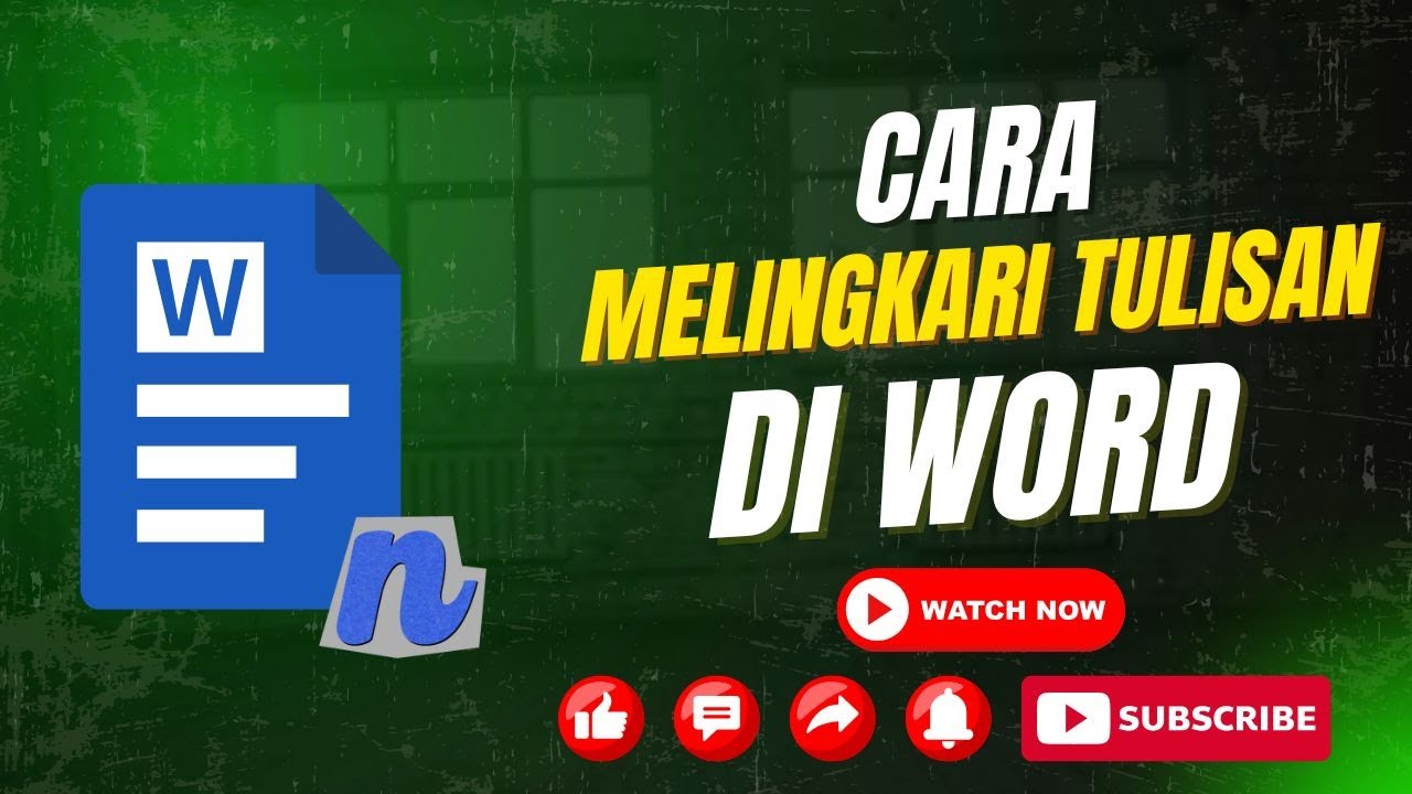 Cara melingkari tulisan di word microsoft word - YouTube