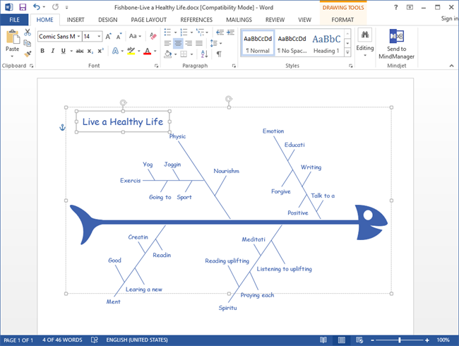 Créer un diagramme en arête de poisson pour Word-essai gratuit Créer un diagramme en arête de poisson pour Word-essai gratuit