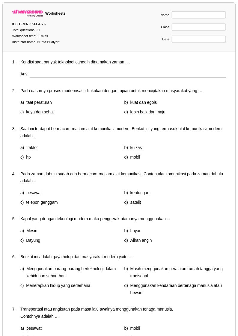 50 lembar kerja Perencanaan Tujuan untuk Kelas 6 di Wayground Gratis 50 lembar kerja Perencanaan Tujuan untuk Kelas 6 di Wayground Gratis