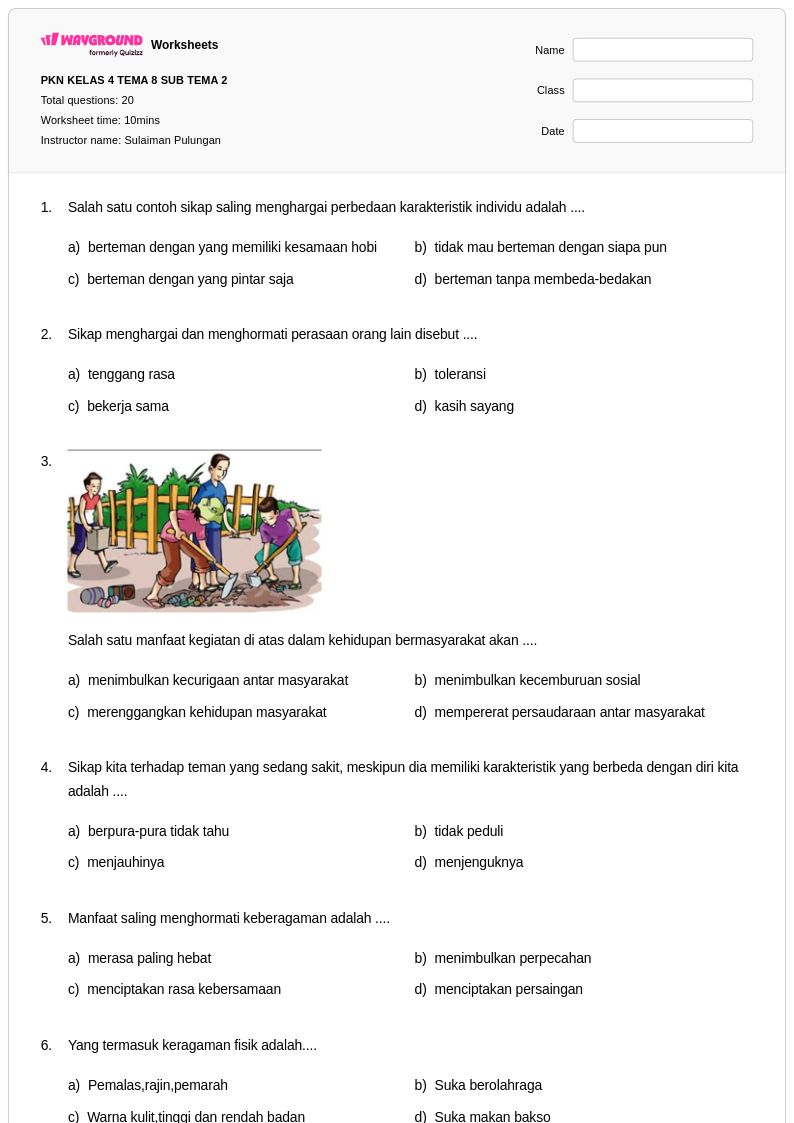 Ternyata Ini Dia 5 Contoh Soal Tema 8 Subtema 2 Kelas 4 yang Wajib Kamu Kuasai di 2026