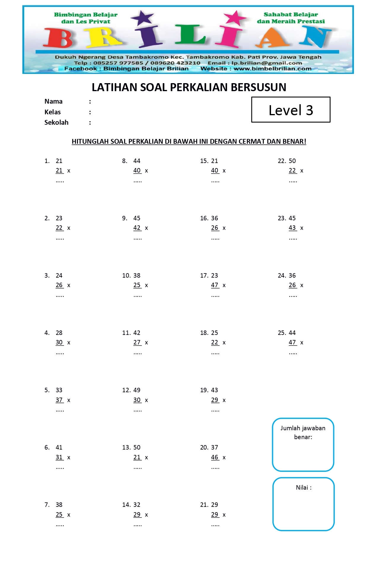 Soal Matematika Kelas 3 Sd Perkalian Dan Pembagian - Piffle me Soal Matematika Kelas 3 Sd Perkalian Dan Pembagian - Piffle me
