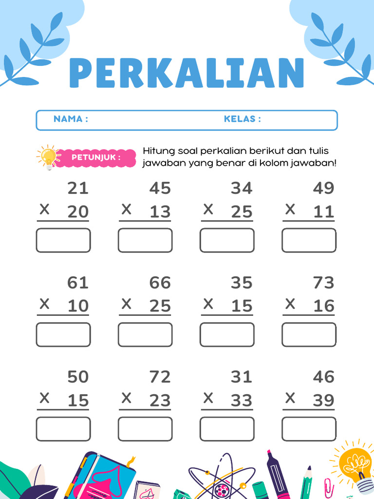 7 Rahasia Menguasai Soal Perkalian Bersusun Kelas 3 yang Jarang Diketahui Sebelum Ujian