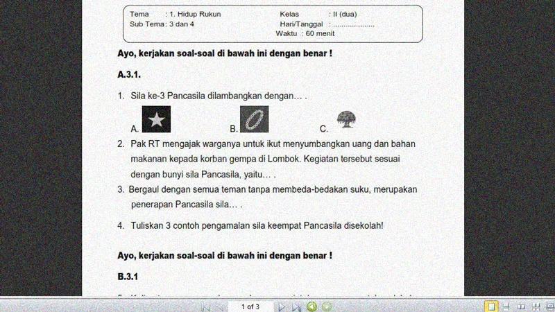 7 Soal Kelas 2 Tema 1 Subtema 3 dan 4 yang Sering Bikin Siswa Terjebak, Wajib Tahu!