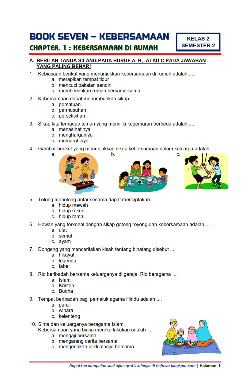 Soal Tema 8 Subtema 2 Kelas 3 Dalchaebi Soal Tema 8 Subtema 2 Kelas 3 Dalchaebi