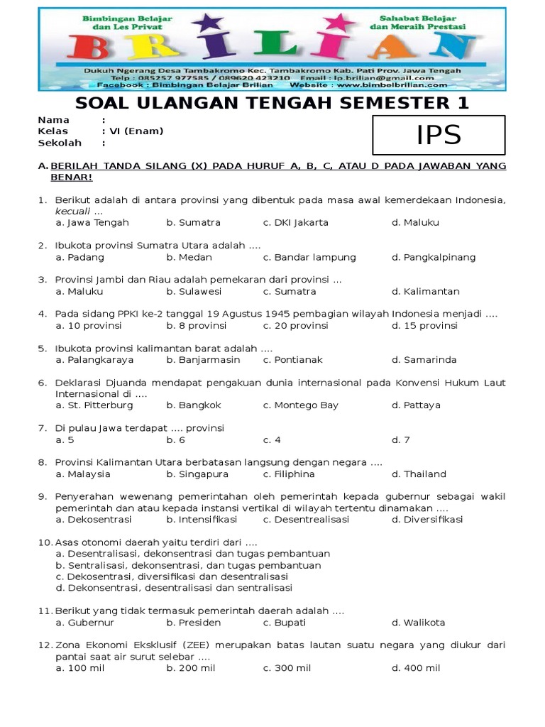 Jangan Sampai Terlewat! 7 Soal IPS Kelas 6 Tema 1 Ini Pasti Muncul di 2026