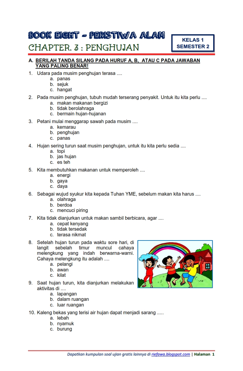 Terbukti! 5 Tips Cepat Kuasai bank soal tematik kelas 1 sd semester