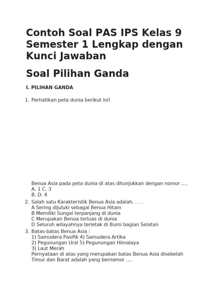 Terbukti 7 Rahasia Menguasai Soal PAS IPS Kelas 9 Semester 1 Sebelum Ujian Dimulai