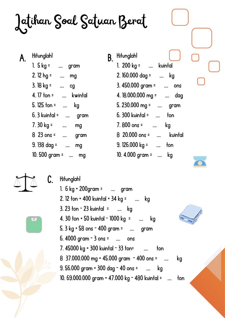 Latihan soal satuan berat SD Satuan berat kelas 3 Soal kelas 5 sd Latihan soal satuan berat SD Satuan berat kelas 3 Soal kelas 5 sd