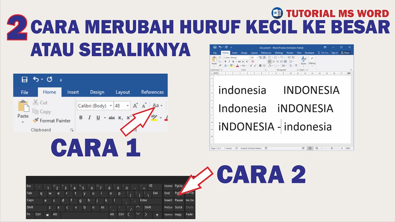 7 Rahasia Cara Mengubah Hurup Kecil ke Hurup Besar di Micrisof Word Sebelum Salah Ketik