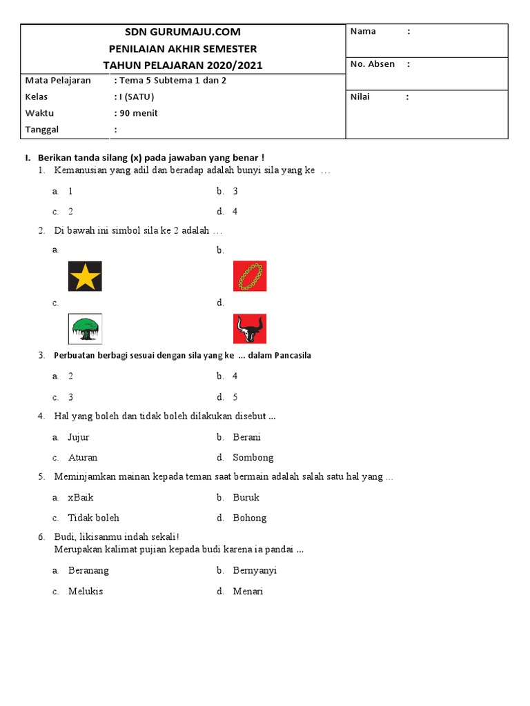 Kumpulan Latihan Soal Kelas 1 Tema 5 Subtema 2 Terbaru yang Wajib Kamu Coba Sekarang Kumpulan Latihan Soal Kelas 1 Tema 5 Subtema 2 Terbaru yang Wajib Kamu Coba Sekarang