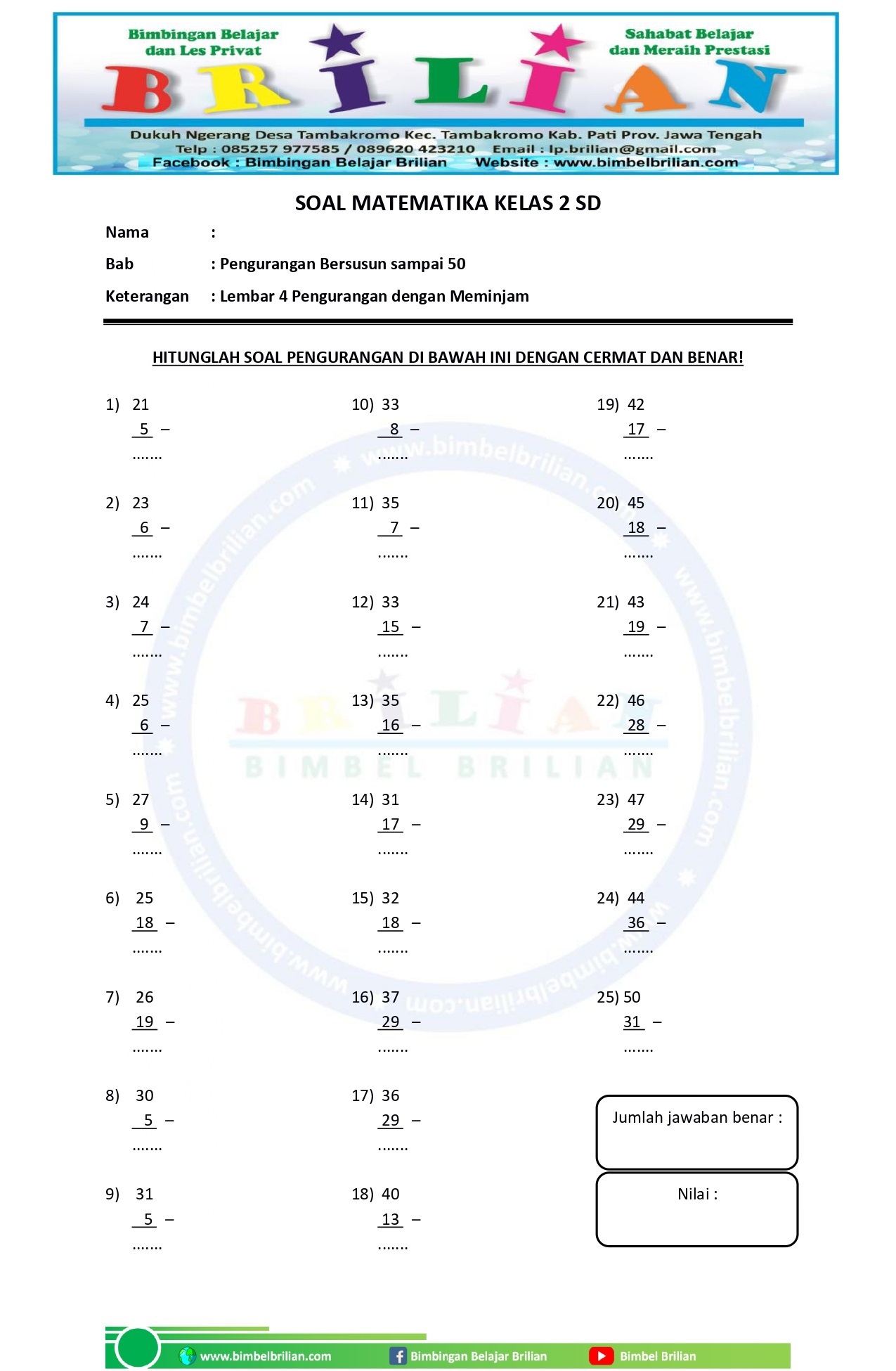 Rahasia Sukses Belajar dengan Latihan Soal Kelas 2 SD 2018 yang Terbukti Ampuh